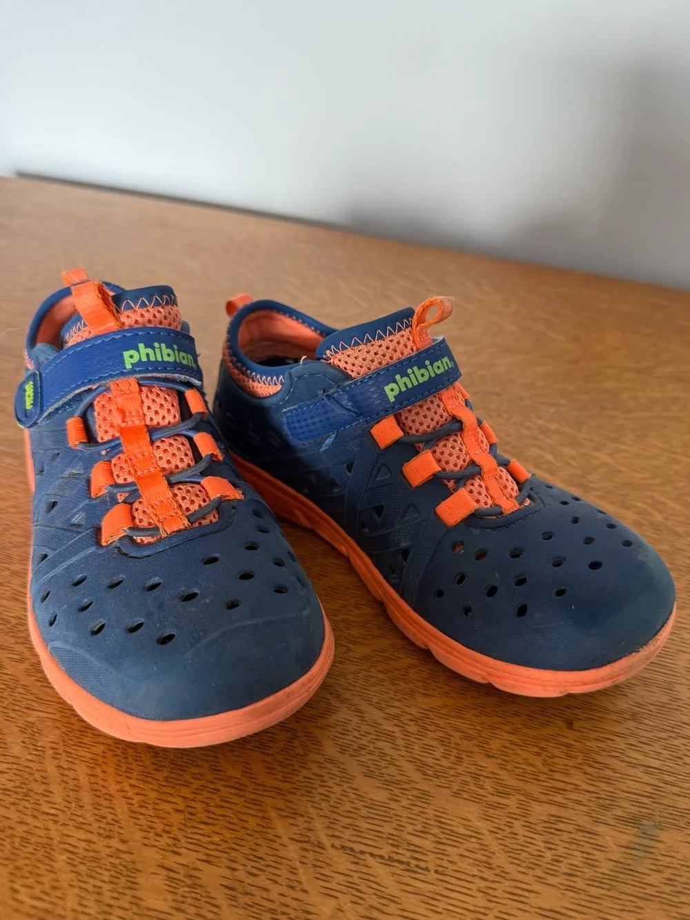 Toddler Navy and Orange Active Shoes by Stride Rite Size 12
